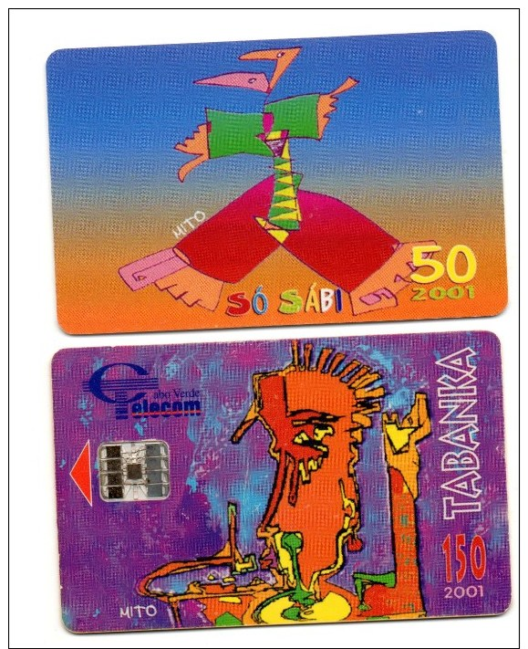 Cap Vert - 2 Cartes Différentes(2001) (cf Scan Recto/verso) - Cape Verde