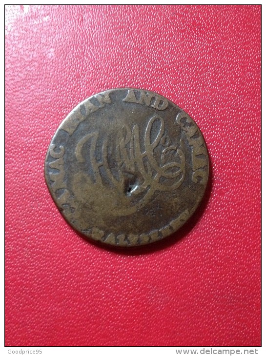 TRES RARE : JETON IRLANDAIS "IRISH TOKEN" 1792 - Professionnels / De Société