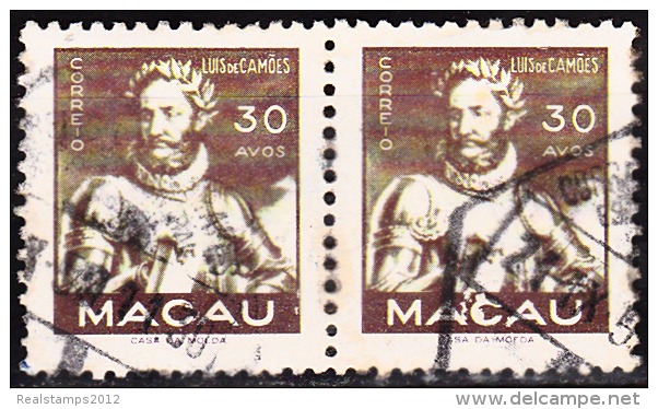 MACAU - 1951,  Vultos Do Oriente,  30 A.  (PAR)  D. 12   (o)  MUNDIFIL  Nº 361 - Used Stamps