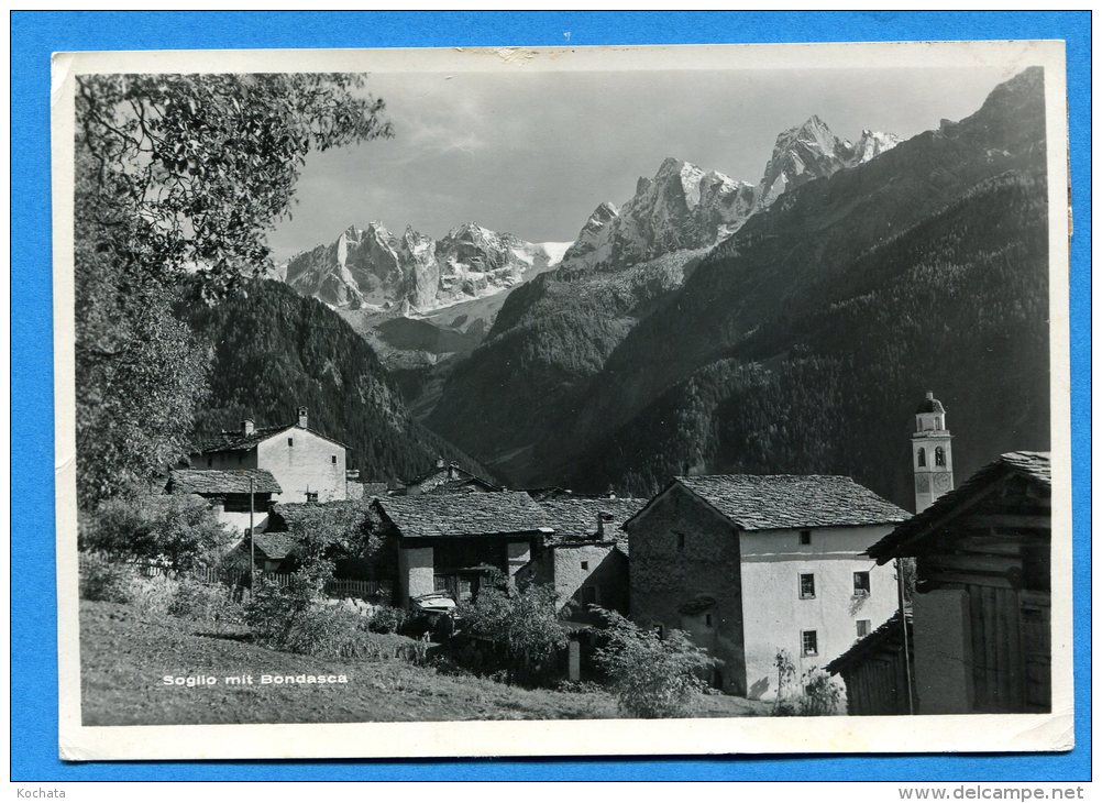 S132, Soglio Mit Bondasca, GF, Circulée 1980 - Soglio