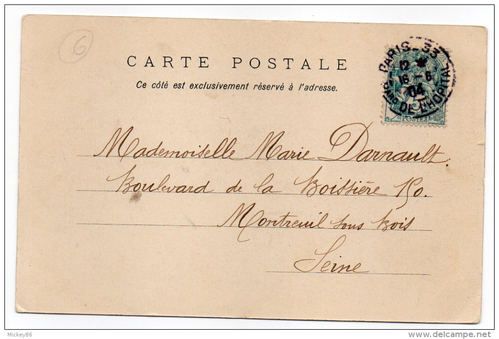 PARIS 6°--1904--Le Sénat--(Luxembourg)--La Salle Du Trône  N° 162  éd  LL--cachet  PARIS 101 - Arrondissement: 06