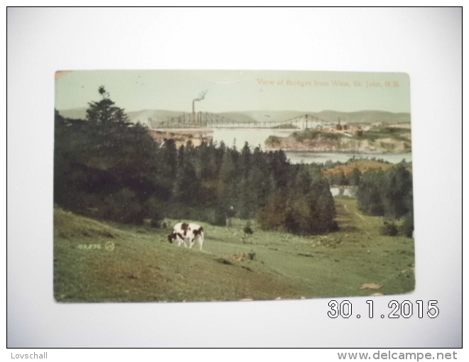 St.John. -  View Of Bridges From West. (29 - 1 - 1912) - St. John