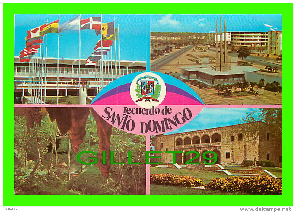 SANTO DOMINGO, REP. DOMINICANA - RECUERDO - LIBRERIA GARCIA - 4 MULTIVUES - - Dominicaanse Republiek