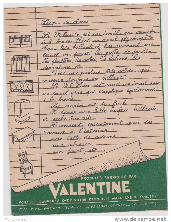 Protège Cahier :     Peiture  Valentine - Autres & Non Classés