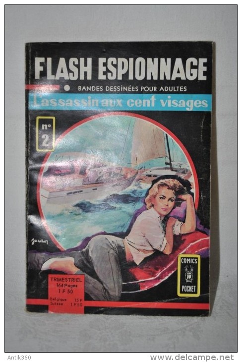 FLASH ESPIONNAGE N°2 - L'assassin Aux Cent Visages - Comics Pocket AREDIT 1966 - Autre Magazines