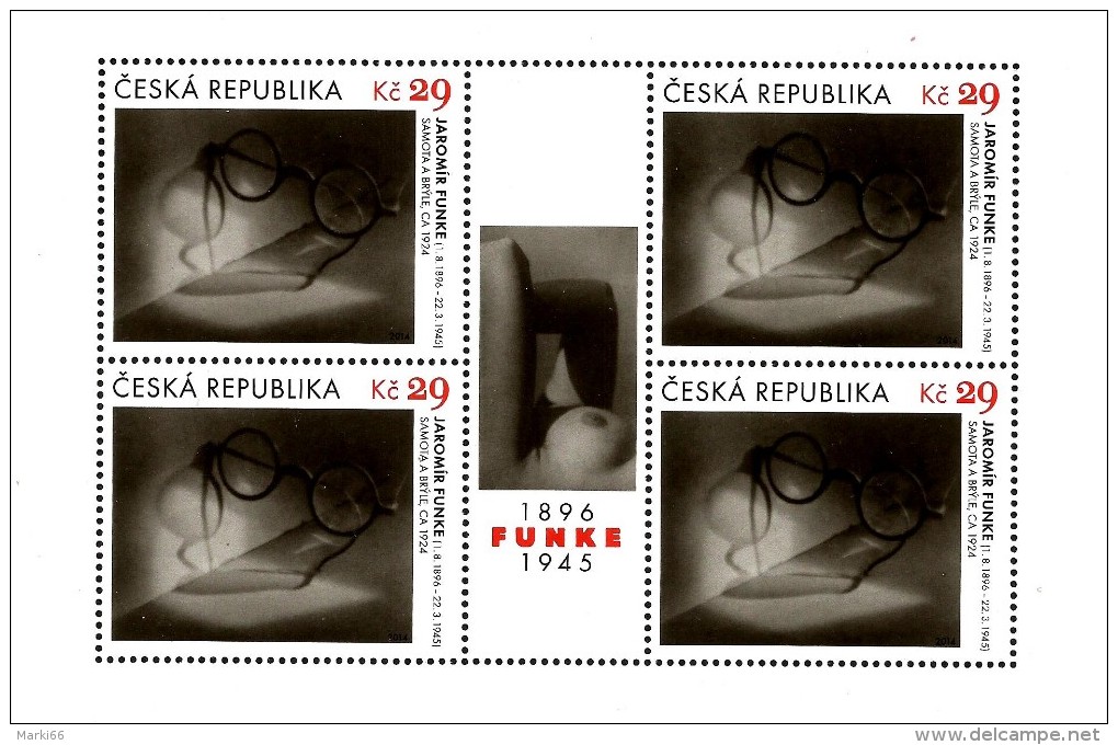 Czech Republic - 2014 - Art On Stamps - Jaromir Funke - Solitude And Spectacles - Mint Miniature Sheet - Neufs