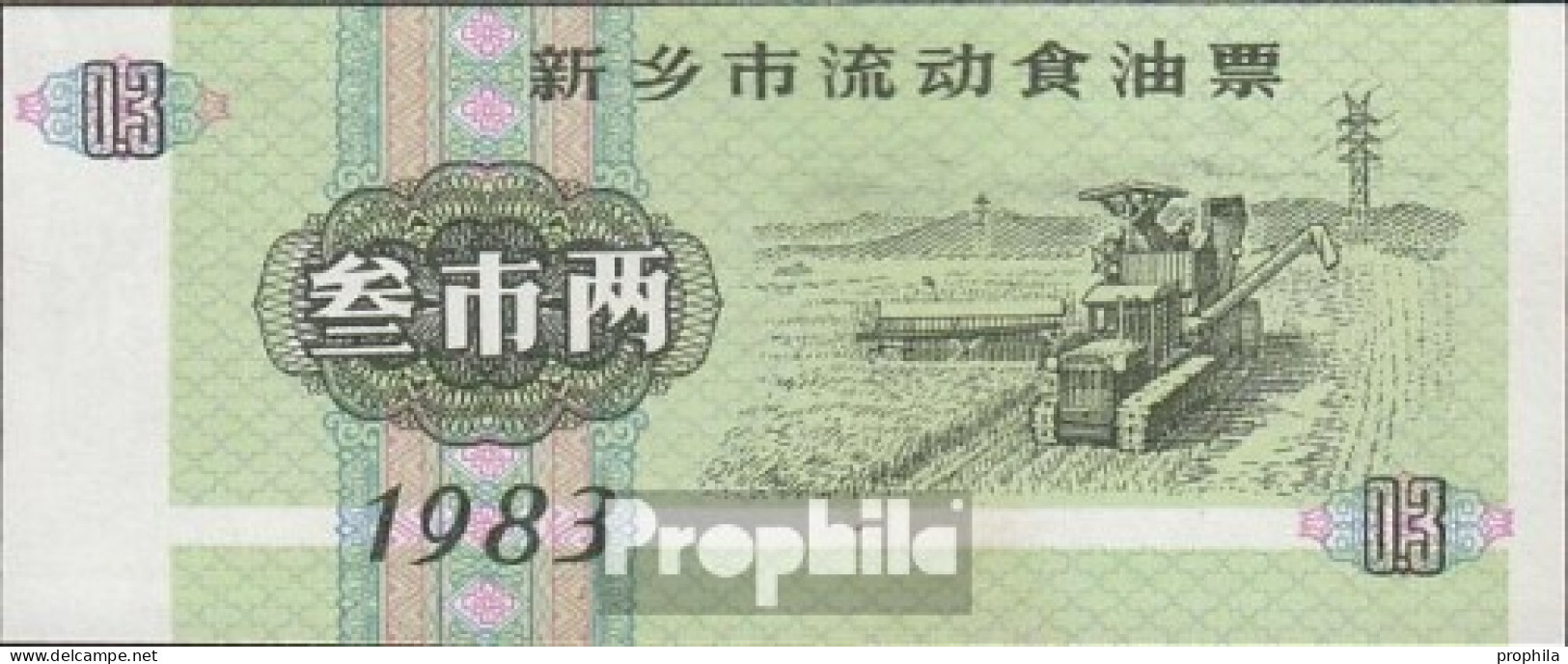 Volksrepublik China Chinesischer Reisgutschein Bankfrisch 1983 0,3 Jin Landwirtschaft - China
