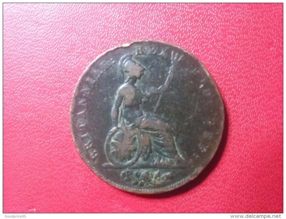 GEOGIUS IV : 1/2 PENNY 1826 - C. 1/2 Penny