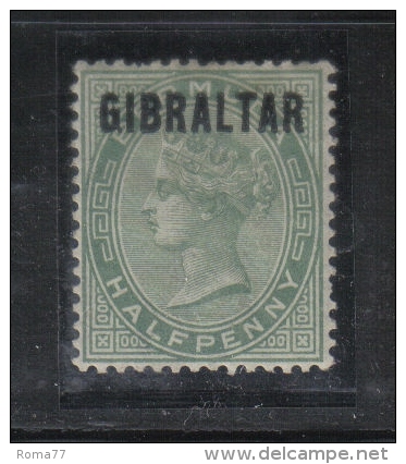 W131 - GIBILTERRA , Vittoria 1/2 Penny  N. 1  * - Gibilterra