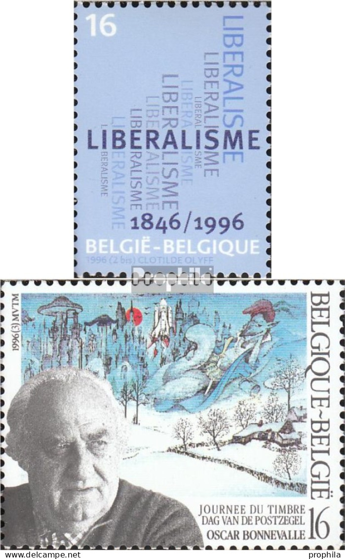 Belgien 2680,2681 (kompl.Ausg.) Postfrisch 1996 Partei, Tag Der Briefmarke - Nuovi