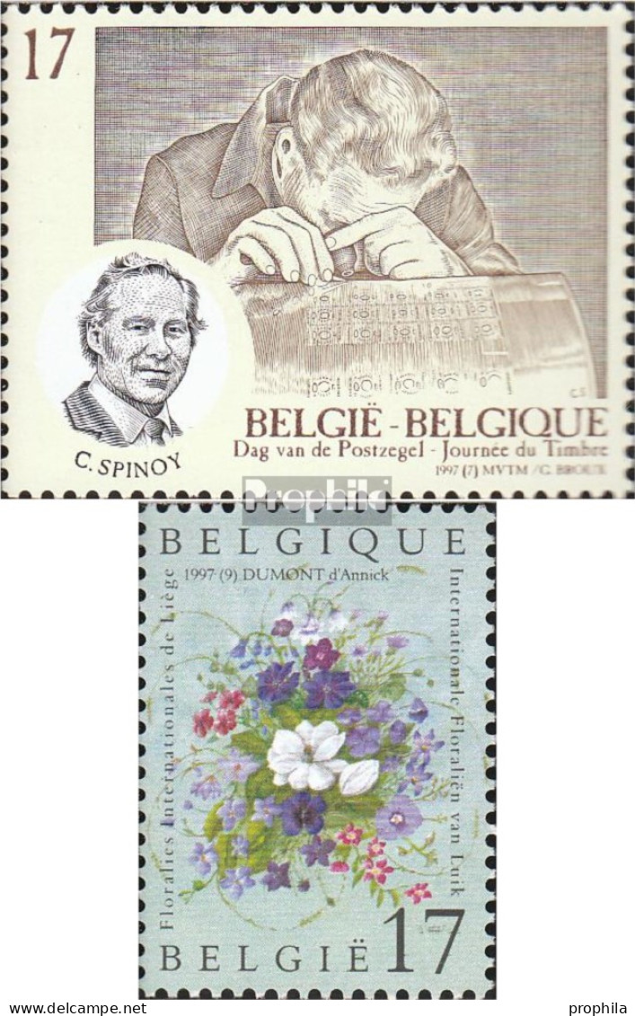 Belgien 2748,2754 (kompl.Ausg.) Postfrisch 1997 Tag Der Briefmarke, Blumenschau - Nuovi