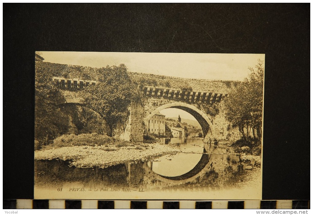 CP, 07, PRIVAS Le Pont Louix XIII N° 61 Vierge - Privas