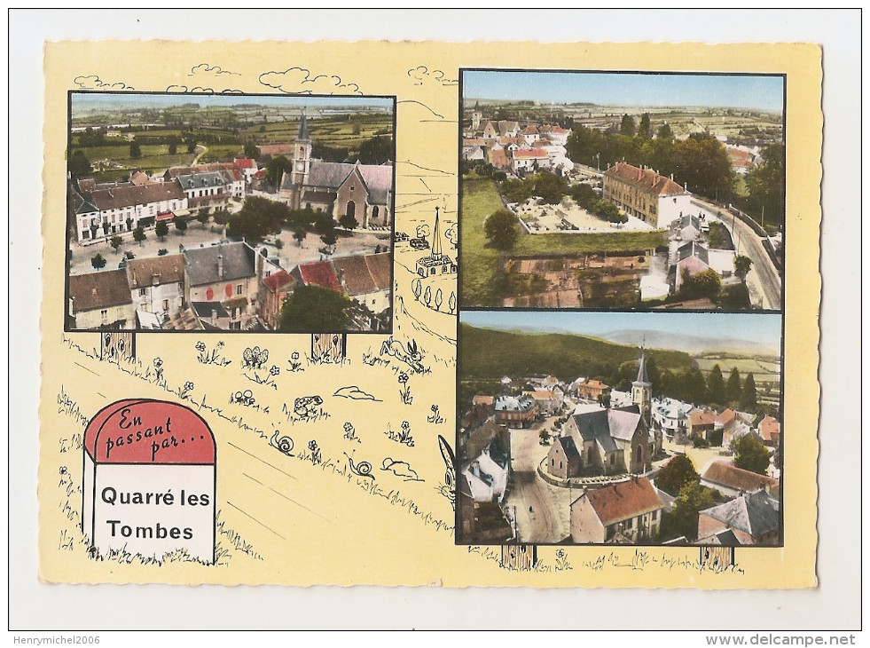 Yonne - 89 - Quarre  Les Tombes , Multi Vues ,  Borne ..en 1966 - Quarre Les Tombes