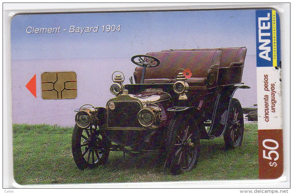 URUGUAY  TELECARTE ANTEL Année 2004 VOITURE CLEMENT BAYARD 1904 - Uruguay