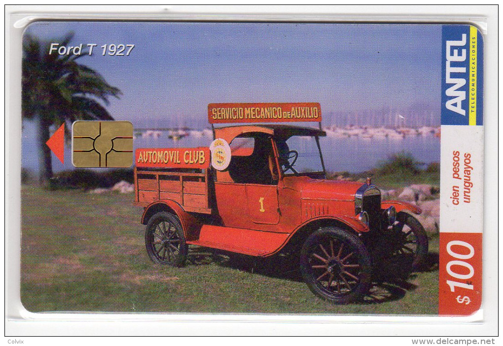 URUGUAY  TELECARTE ANTEL 100 $ Année 2004 VOITURE FORD T 1927 - Uruguay