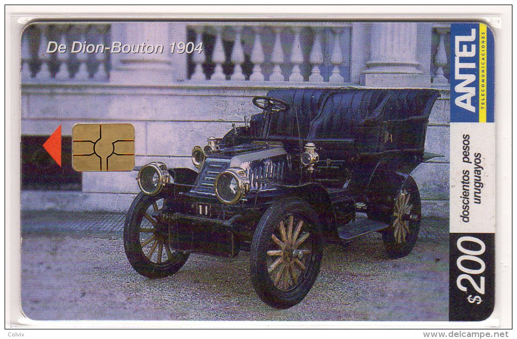 URUGUAY  TELECARTE ANTEL 200 $ Année 2004 VOITURE DE DION BOUTON 1904 - Uruguay