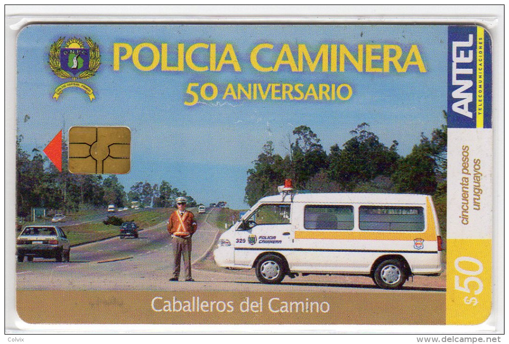 URUGUAY  TELECARTE ANTEL 50 $ Année 2004 POLICIA - Uruguay