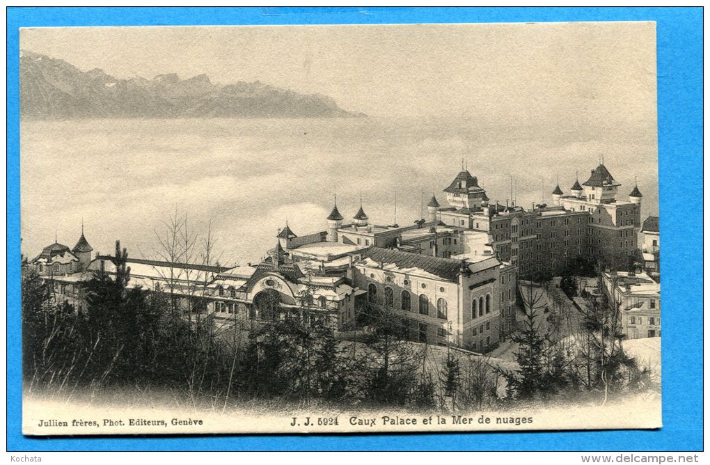 SA175, Rare, Caux Palace Sur Montreux,5924, Jullien Frères, Non Circulée - Montreux