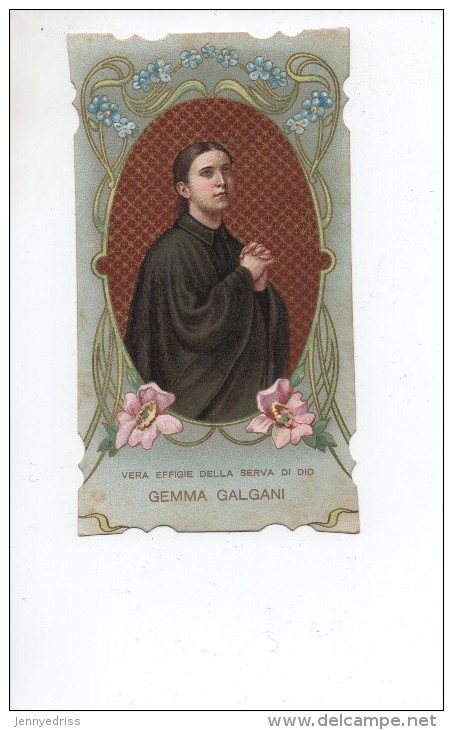 SANTA  GEMMA  GALGANI , Santini  , Holy  Card - Devotion Images