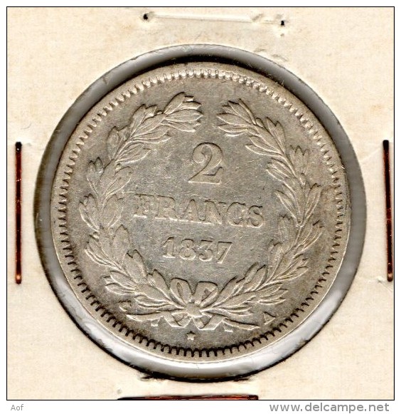 2F1837 A Rare - 2 Francs