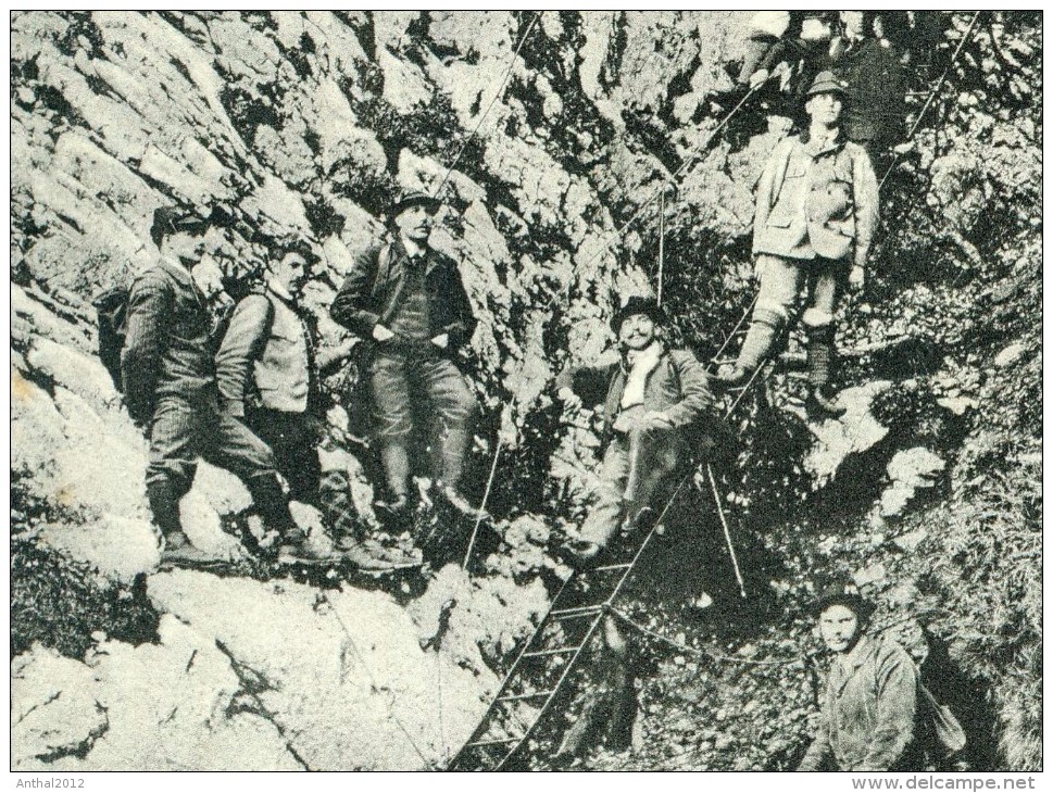 Bergsteigergruppe In Rax Am Reisstalersteig 1909 Verlag Julius Seiser - Raxgebiet