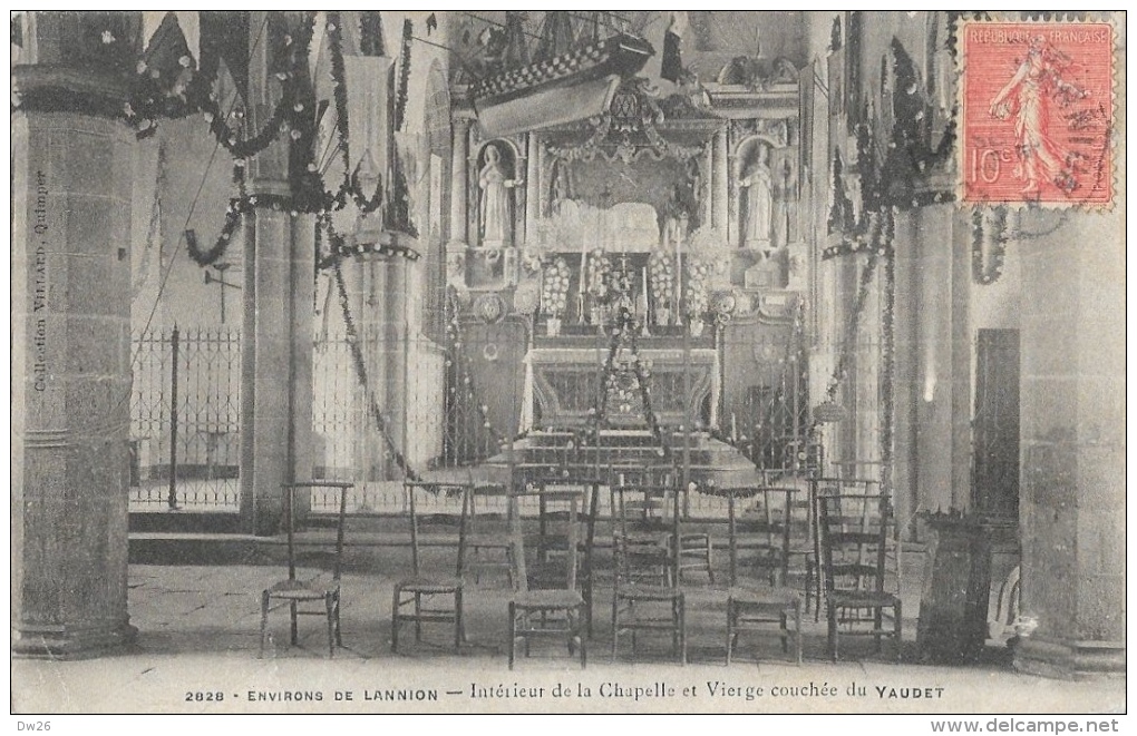 Environs De Lannion (Côtes-du-Nord) - Intérieur De La Chapelle Et Vierge Couchée Du Yaudet - Lannion