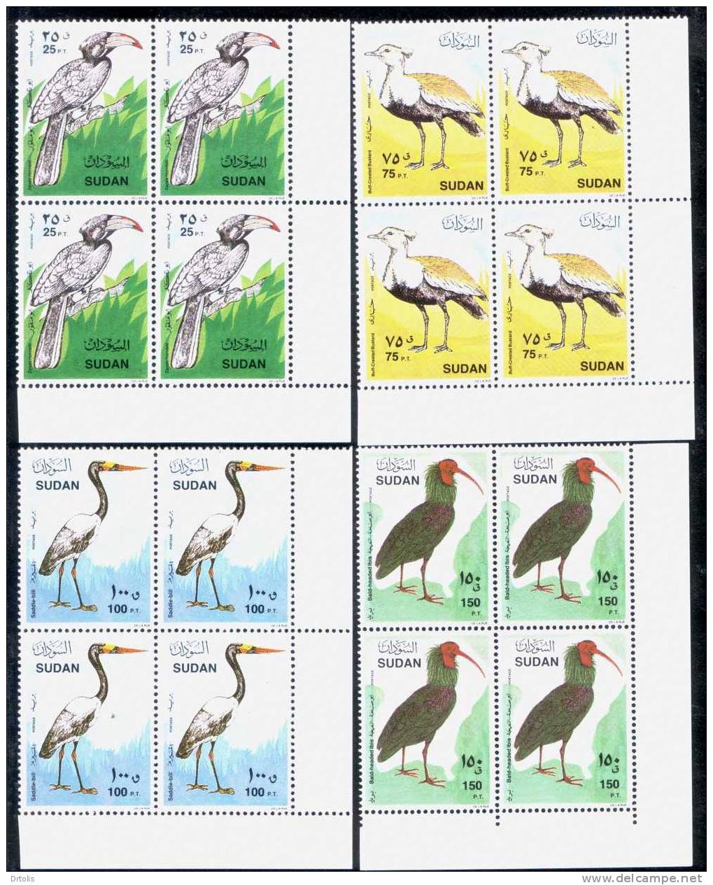 SUDAN 1990 / BIRDS / MNH / VF/ 5 SCANS. - Soudan (1954-...)
