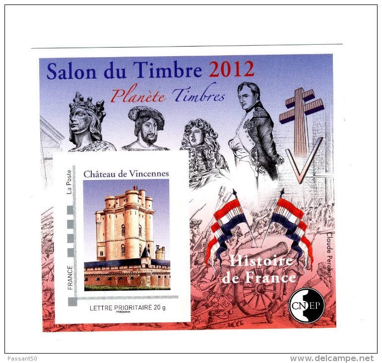 Bloc CNEP N° 61 : Salon Du Timbre 2012 , Planète Timbres . Voir Le Scan . Cote Maury : 15 € , En Hausse ! - CNEP