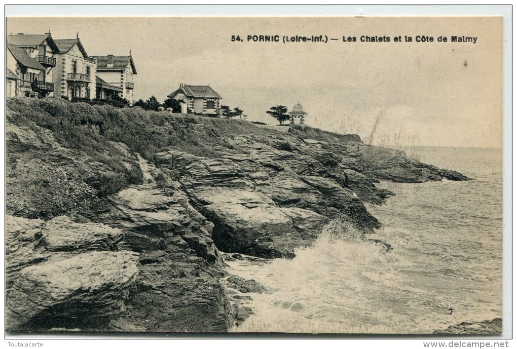 CPA 44 PORNIC LES CHALETS ET LA COTE DE MALMY - Pornic