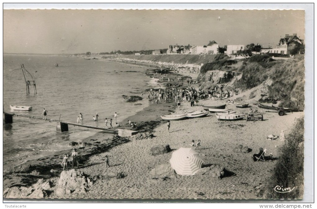 CPA 44 THARON PLAGE PLAGE DE LA SOURCE 1959 - Tharon-Plage