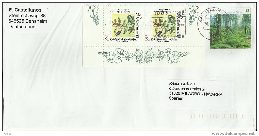 ALEMANIA ENTERO POSTAL BOSQUE ARBOL SELLO FLORES PLANTAS BOTANICA - Geneeskrachtige Planten