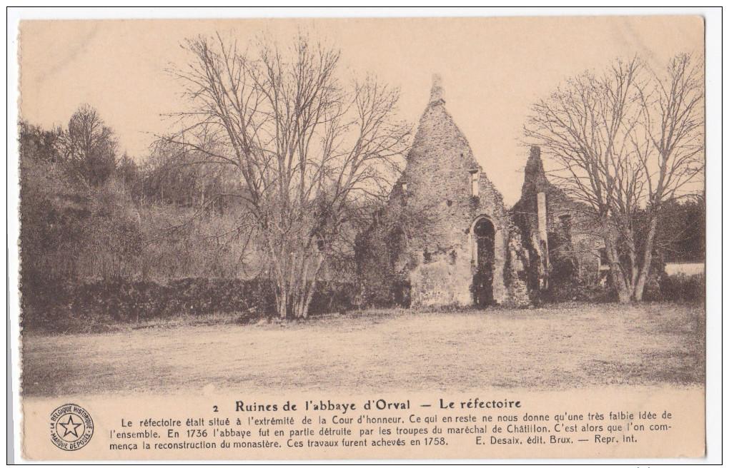 Orval  Ruïnes De L' Abbaye D'Orval   Le Réfectoire - Florenville