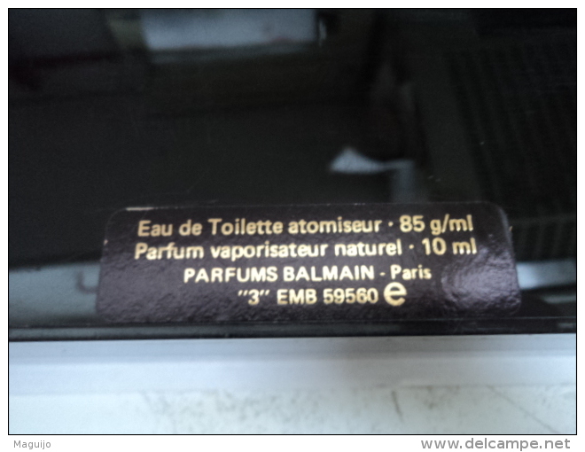 BALMAIN " JOLIE MADAME " BOITE RIGIDE  VIDE,POUR RANGER VOS TRESORS   LIRE ET VOIR!! - Miniaturen Flesjes Dame (zonder Doos)