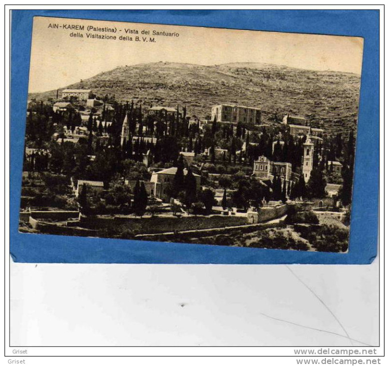 PALESTINE--AIN KAREM-- Vista Del Santuario Della Visitazione Della BV M-années 1910-20 - Palestine