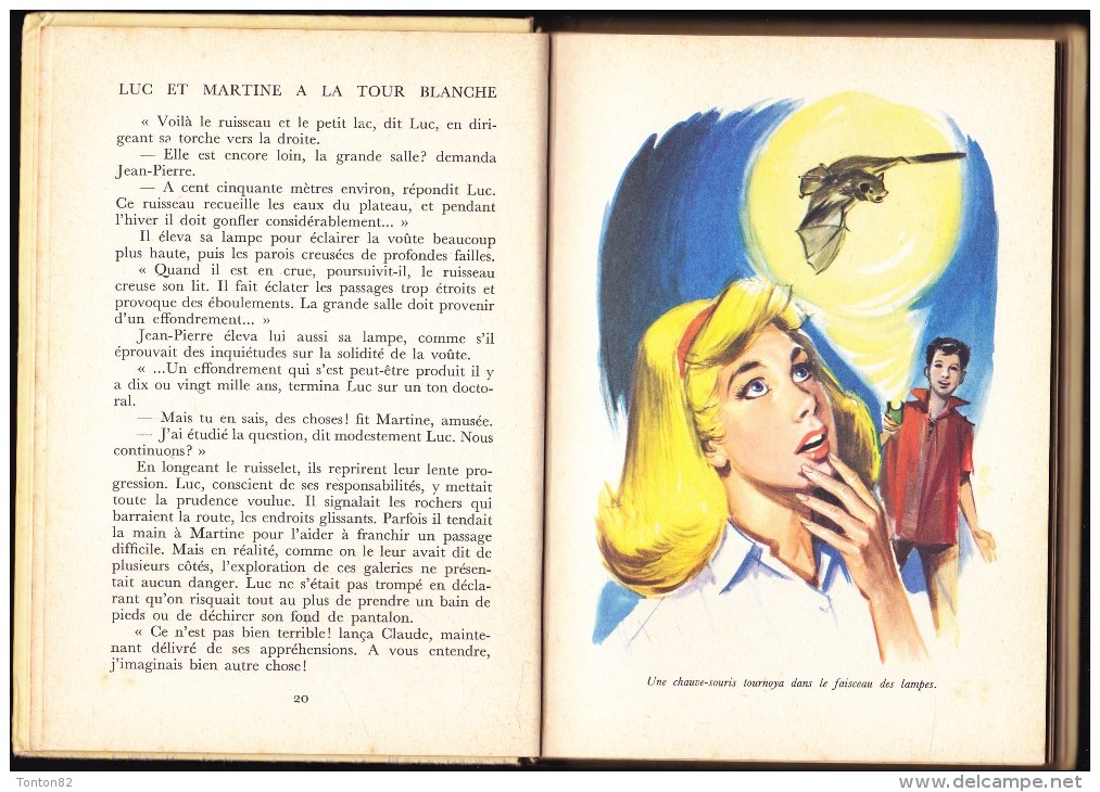 Olivier Séchan - Luc Et Martine à La Tour Blanche - Idéal Bibliothèque - ( 1961 ) . - Ideal Bibliotheque