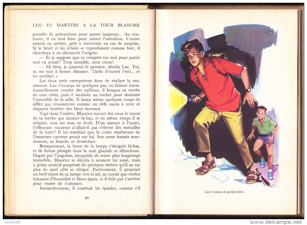 Olivier Séchan - Luc Et Martine à La Tour Blanche - Idéal Bibliothèque - ( 1961 ) . - Ideal Bibliotheque