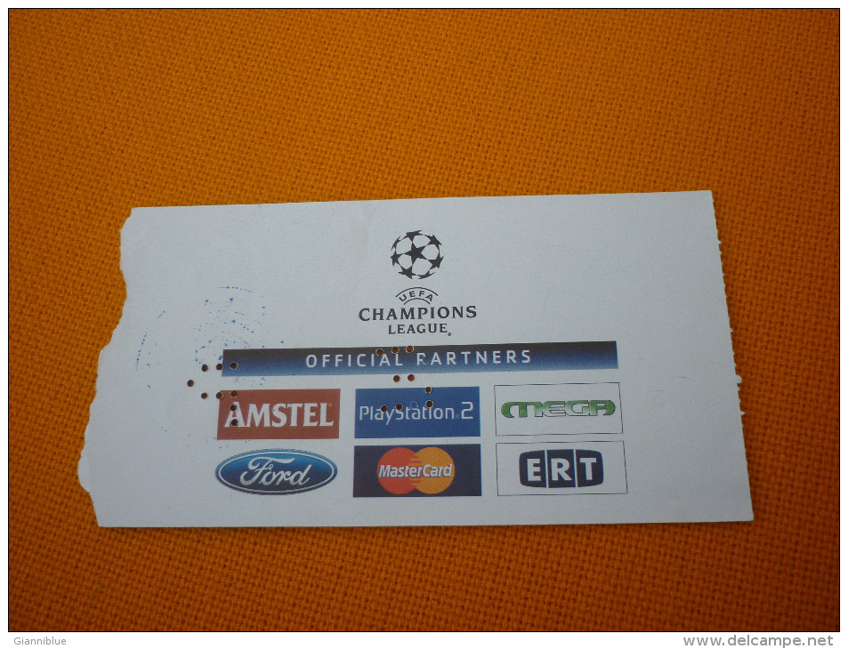 AEK-PSV Eindhoven UEFA Champions League Football Match Ticket Stub 21/10/2003 (hologram) - Match Tickets