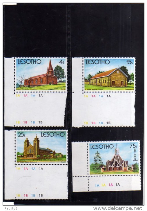 LESOTHO 1980  CHRISTMAS CHURCHES CHURCH NATALE CHIESE NOEL WEIHNACHTEN NAVIDAD NATAL MNH - Lesotho (1966-...)