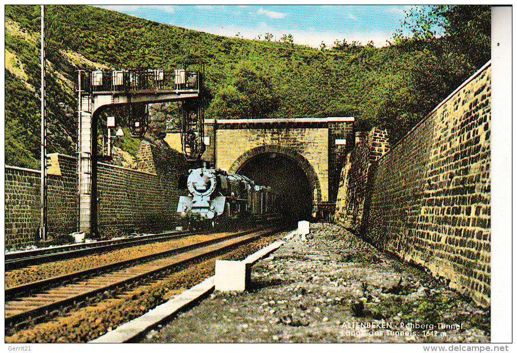 4791 ALTENBEKEN, Dampf-Lokomotive Am Tunnel - Altenbeken