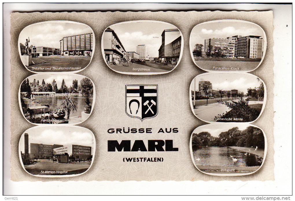 4370 MARL, Mehrbild - AK - Marl