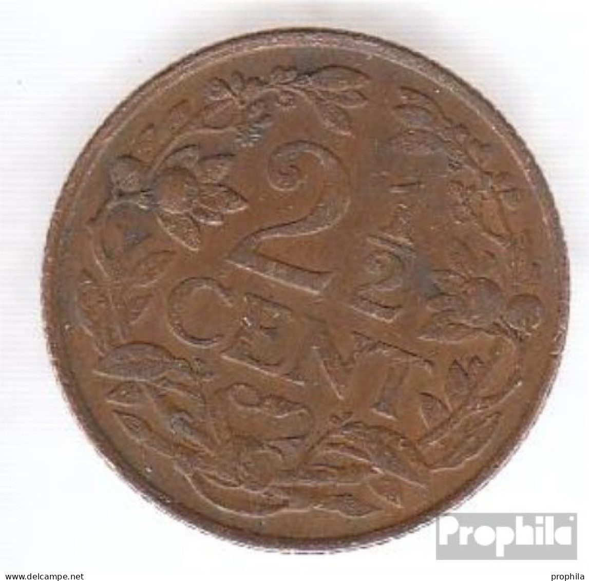 Curacao KM-Nr. : 42 1947 Sehr Schön Bronze Sehr Schön 1947 2 Cents Löwe - Curaçao