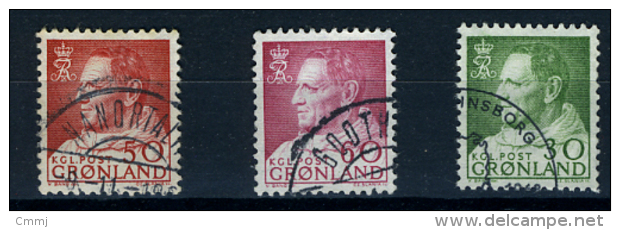 1965/68 - GROENLANDIA - GREENLAND - GRONLAND - Catg Mi. 65+69+71 - Used - (T/AE22022015....) - Used Stamps