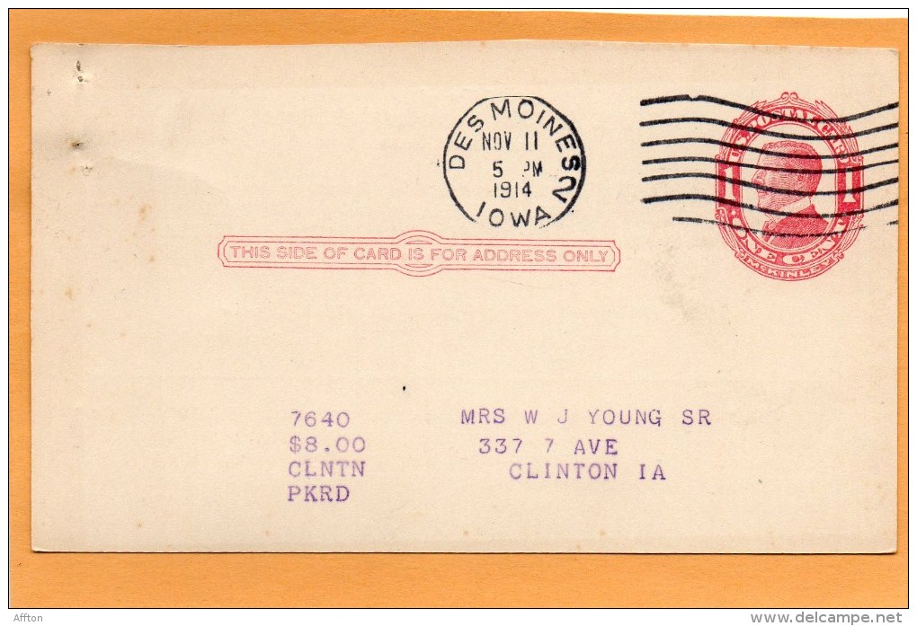 United States 1914 Card Mailed - 1901-20