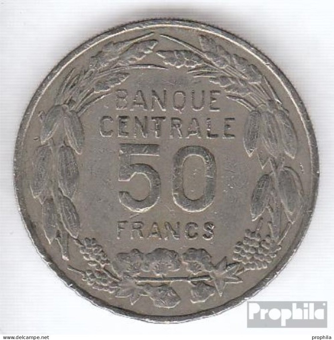 Kamerun KM-Nr. : 13 1960 Sehr Schön Kupfer-Nickel Sehr Schön 1960 50 Francs Antilopen - Cameroun