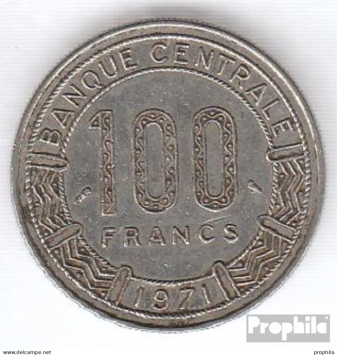 Kamerun KM-Nr. : 15 1971 Sehr Schön Nickel Sehr Schön 1971 100 Francs Antilopen - Cameroon