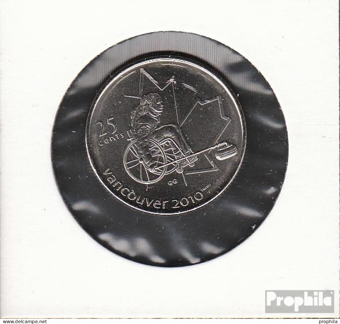 Kanada KM-Nr. : 684 2007 Stgl./unzirkuliert Stahl, Nickel Plattiert Stgl./unzirkuliert 2007 25 Cents Rollstuhlcurling - Canada