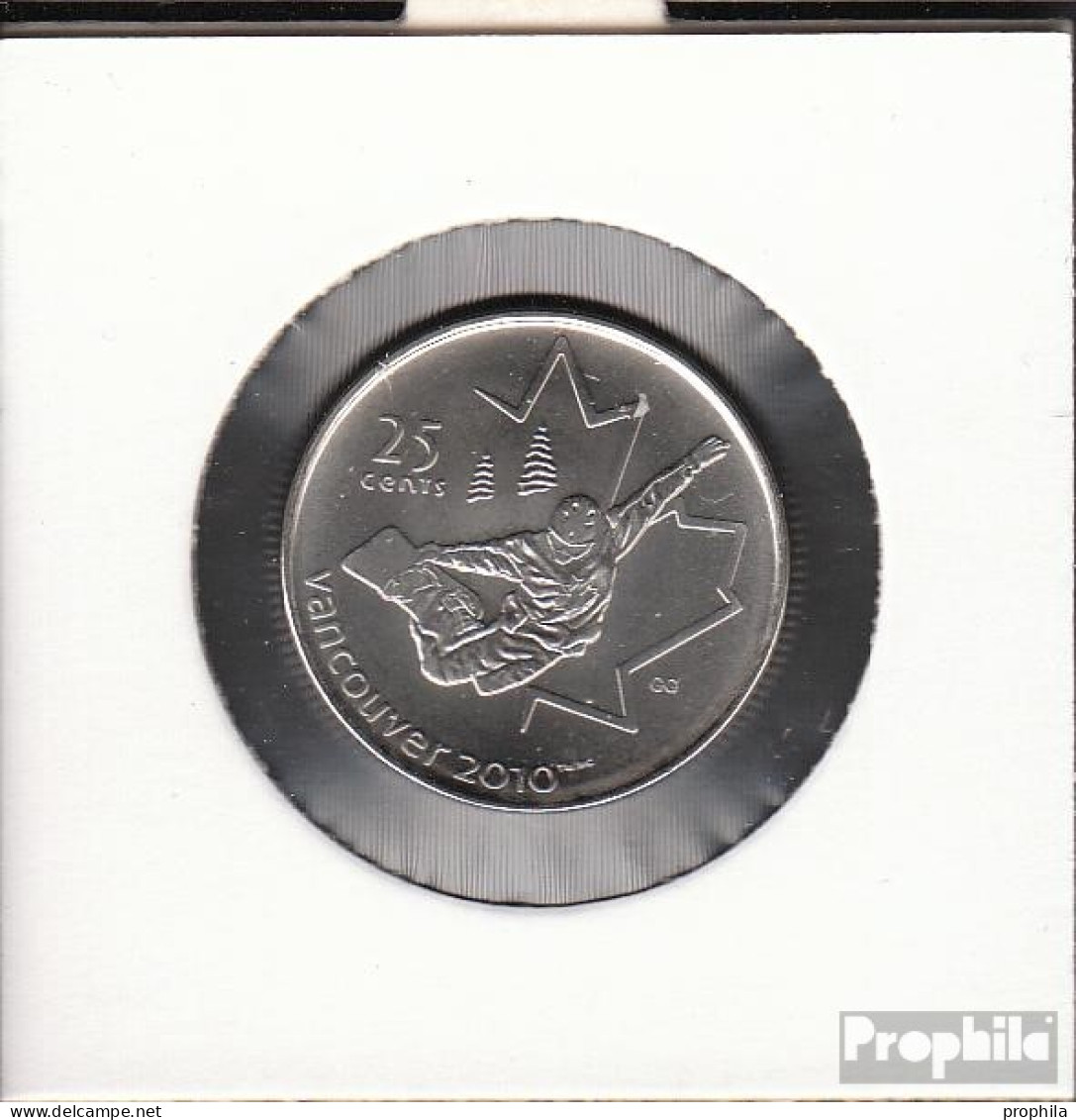 Kanada KM-Nr. : 768 2008 Stgl./unzirkuliert Stahl, Nickel Plattiert Stgl./unzirkuliert 2008 25 Cents Snowboard - Canada