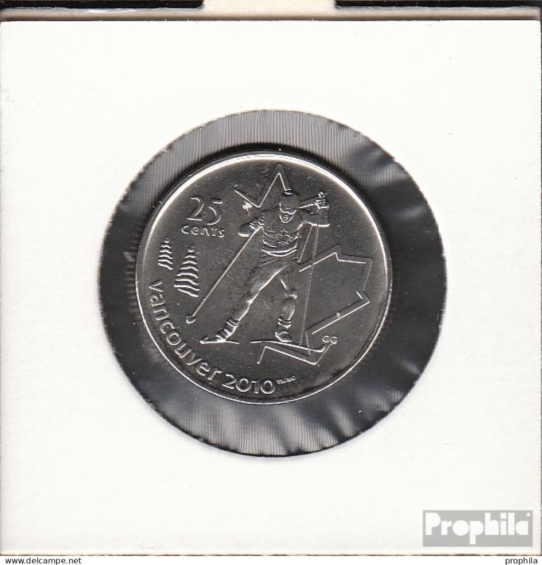 Kanada KM-Nr. : 840 2009 Stgl./unzirkuliert Stahl, Nickel Plattiert Stgl./unzirkuliert 2009 25 Cents Skilanglauf - Canada