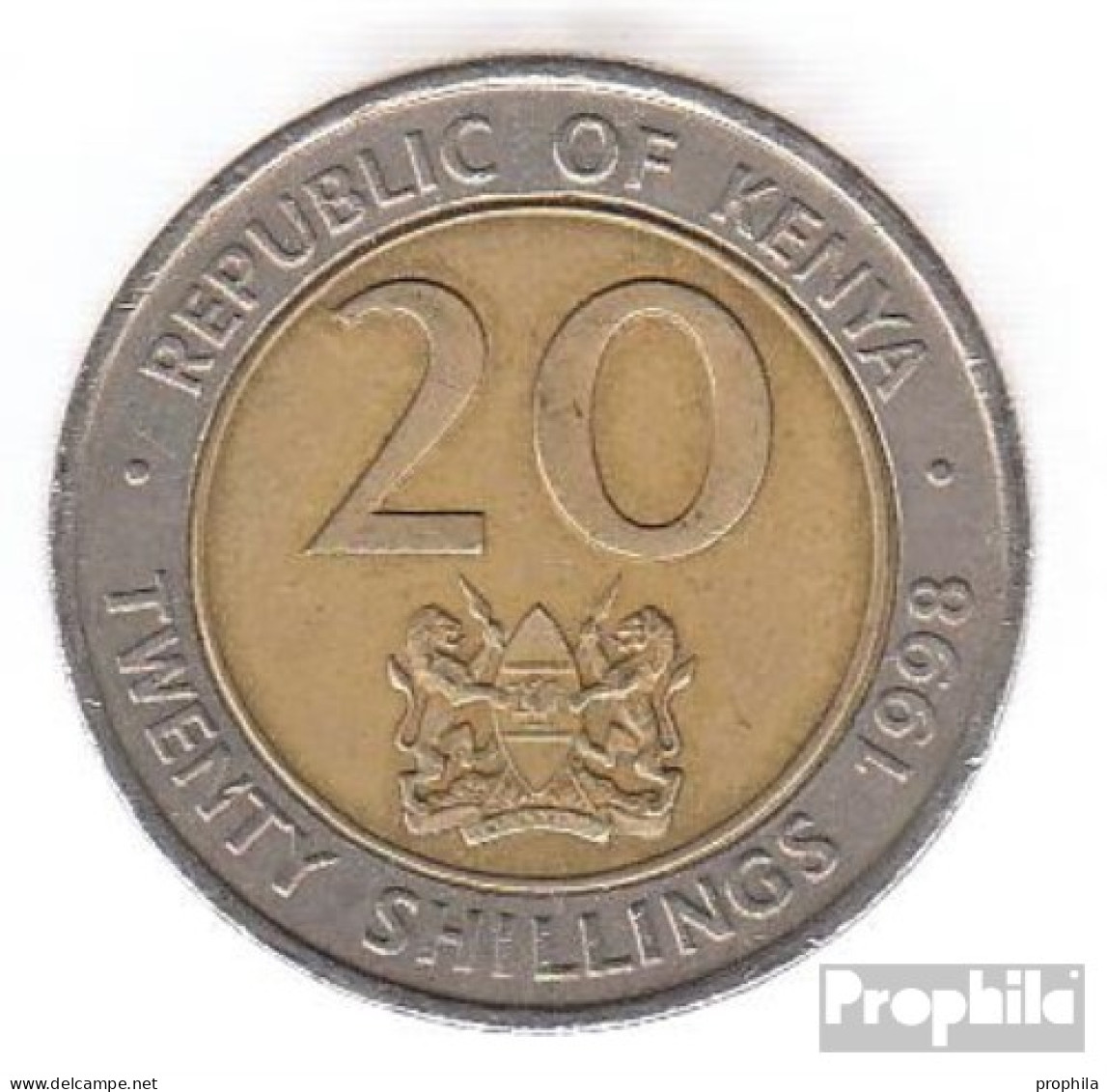 Kenia KM-Nr. : 32 1998 Sehr Schön Bimetall Sehr Schön 1998 20 Shillings Arap Moi - Kenia