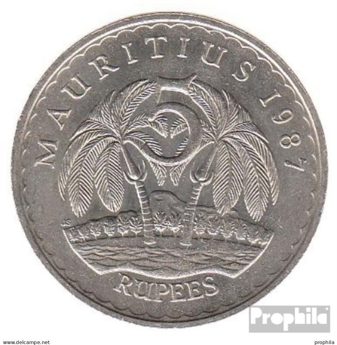 Mauritius KM-Nr. : 56 1991 Sehr Schön Kupfer-Nickel Sehr Schön 1991 5 Rupien Ramgoolam - Mauritius